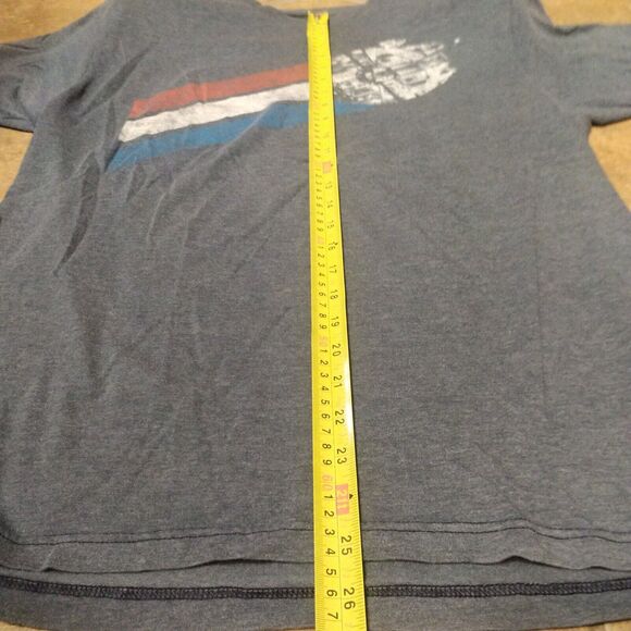 Star Wars T-Shirt Millennium Falcon Starship Men's Large Graphic Tee Blue - Picture 5 of 6